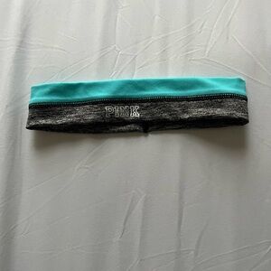 Victoria’s Secret PINK Logo Turquoise and Gray Headband